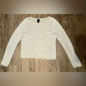 Eileen Fisher Soft Gray Knit Sweater